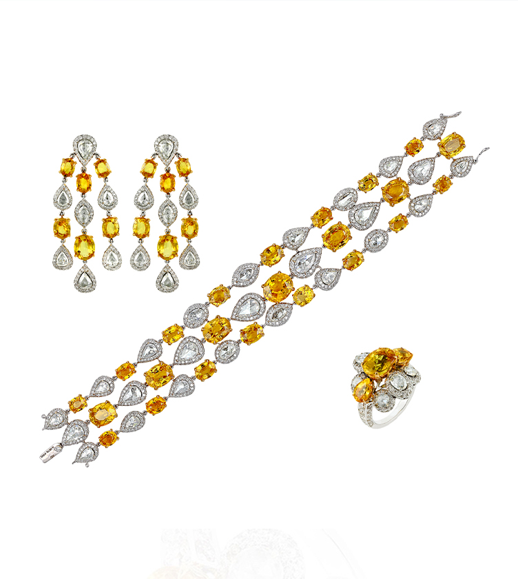 THE LUMILACE YELLOW SAPPHIRE AND DIAMOND SUITE